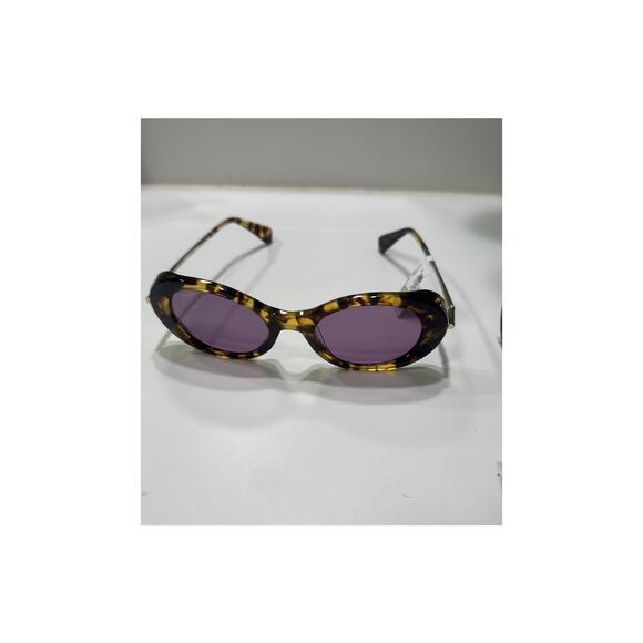 Max Mara Oval Sunglasses with purple lenses main image 7